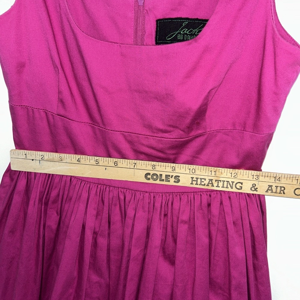 Jack By Bb Dakota Fit And Flair Medium Dress Sleeveless Pink - Picture 3 of 10